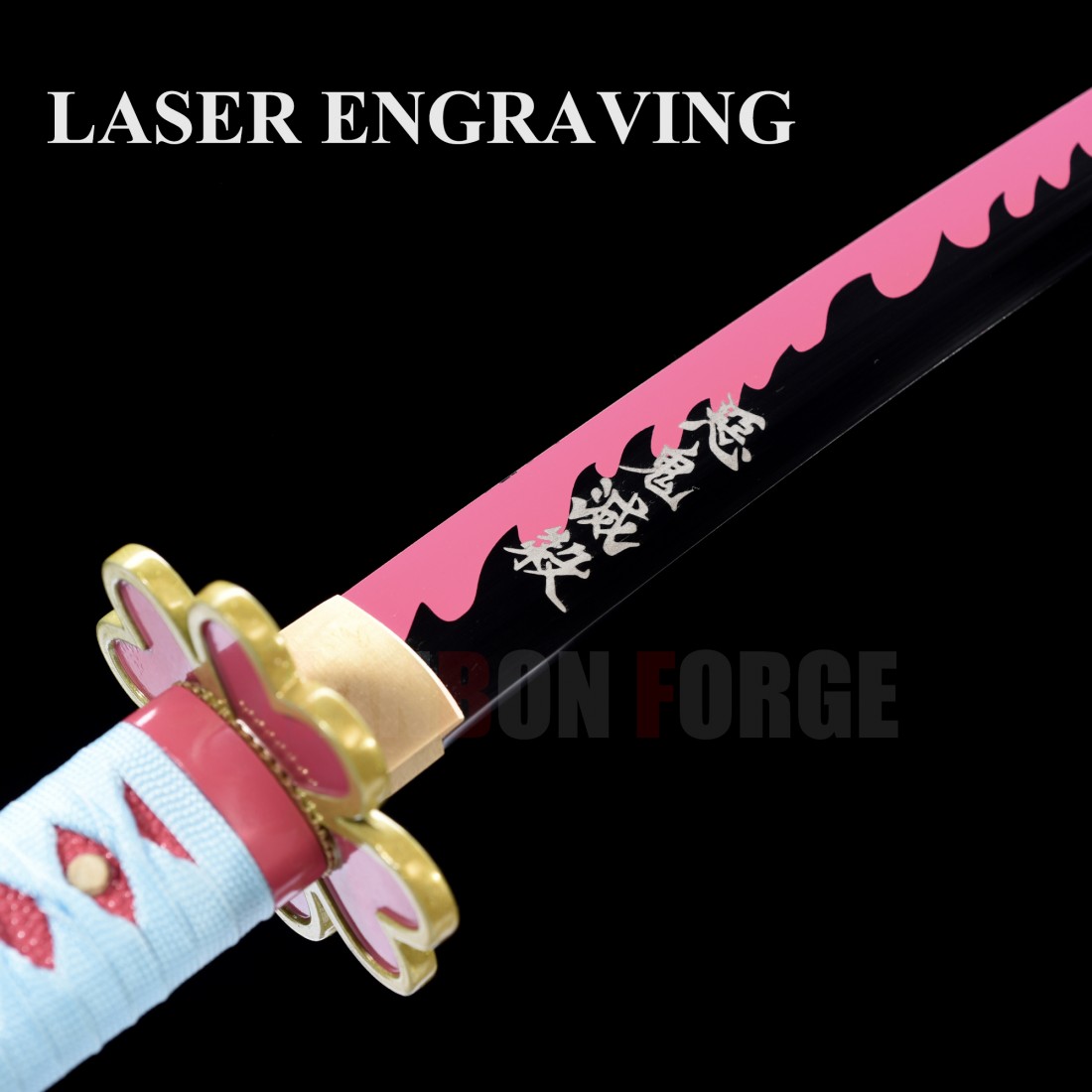 Hand Made Mitsuri Kanroji s Sword Demon Slayer Katana Sword Kimetsu 